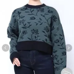 ⭐︎⭐︎MURUA花柄長袖ニット（茶色）⭐︎⭐︎