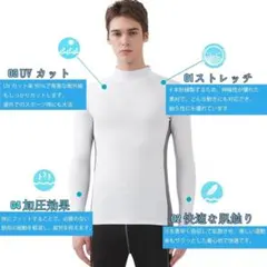 夏用インナー 冷感インナー メンズ 長袖 スポーツ インナー