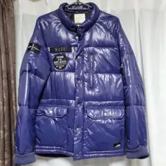 【売り切り】ダークブルー 中綿ジャケット　サイズL