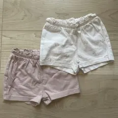 H&Mベビー　ショートパンツ2点セット