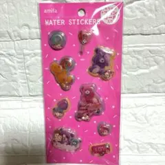 ウォーターシール　キラキラスパンコール入り　平成レトロ