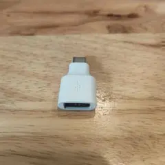 USB Type-C to Type-A 変換アダプター ホワイト コネクタ