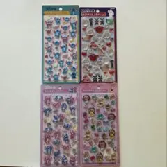 【正規品】ディズニーボンボンドロップシール4種セット（プリンセス・他）