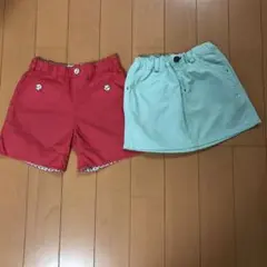 ショートパンツ、スカート　130cm