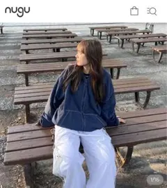 nugu ステッチアノラックフードジャンパー i'm