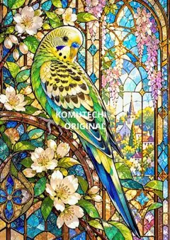 セキセイインコ　7/7　デジタルアート　2Lサイズ