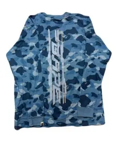 A BATHING APE ハニーカモ ブルー　長袖カットソー 2XLのサムネイル