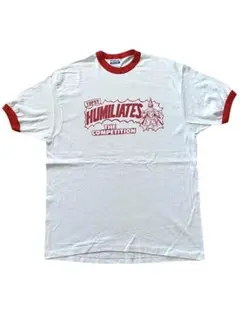 vintage 80's us製Hanes HUMILIATES リンガーTXL