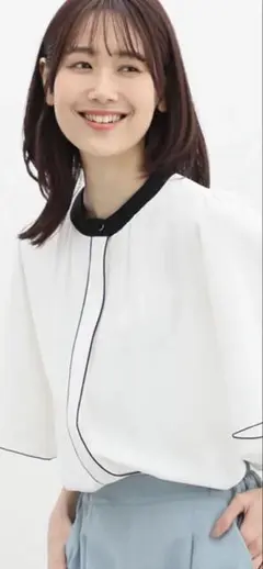 ハニーズ GLACIER グラシア　ブラウス　フレアスリーブ　水玉　Lサイズ