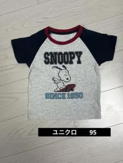 SNOOPY ユニクロTシャツ XS 95cm