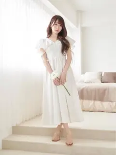 Rosemuse Cotton lace flare mini onepiece