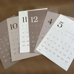 Salut!ミニカレンダー 淡色カラーのサムネイル