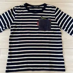 【あっきー♬ 様 専用】klädkåp ストライプTシャツ 110サイズ