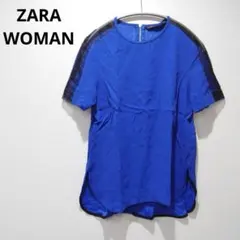 ZARA WOMAN レディース　半袖　XSサイズ　シースルー　ジップアップのサムネイル