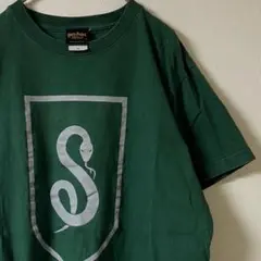 ハリーポッターと呪いの子 スリザリンtシャツ/M/グリーン