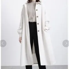 Samansa Mos2 blue ステンカラーコート