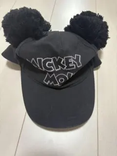 ミッキーマウス ポンポン付きキャップ