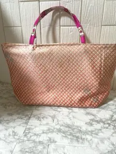 名古屋帯　ハンドメイド　リメイク　トートバッグ 其の349
