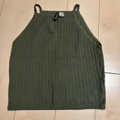 H&M オリーブグリーン キャミソール M