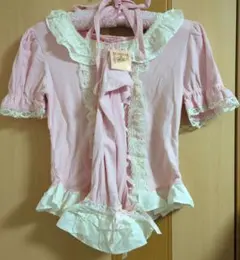 Y2K 旧タグ Angelic Pretty チョーカー付　カットソー ブラウス Y2K 旧タグ Angelic Pretty チョーカー付 カットソー ブラウス - メルカリ