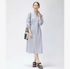 J.PRESS BEZ C/Nyストライプバンドカラーワンピース　¥26,400