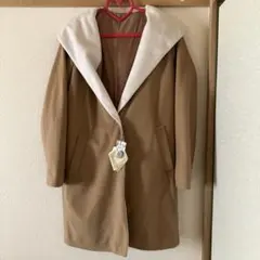 キャメル色 フード付きコート Lサイズ