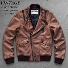 VINTAGE ライダースジャケット 短丈 ラムレザー Y2K