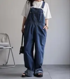 ap retro(アプレトロ) オーバーオール サロペット　インディゴブルー