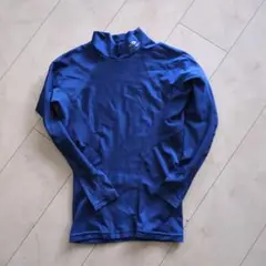 ブルーハイネック 長袖シャツ