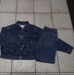 出品3月まで デニムセットアップ