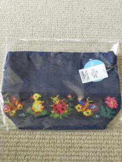 学校フェイラー　巾着　マチ付き巾着　FEILER　フェイラー　紺　ネイビー