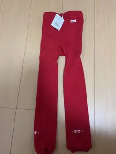 赤 コットン レギンス 110