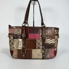 COACH パッチワーク トートバッグ マルチカラー - メルカリ