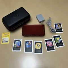 美品New Nintendo 3DS LL メタリックレッド ケース・充電器付き