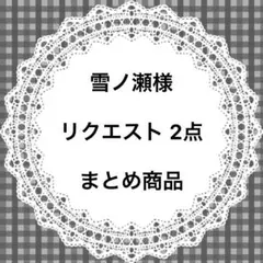 雪ノ瀬様 リクエスト 2点 ＋1点まとめ商品(6月1日23:59までお取り置き)