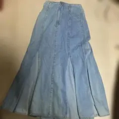 マキシ丈デニム新品同様