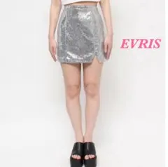 新品【EVRIS】エヴリス　スパンコール　ミニスカート　Ｍのサムネイル