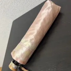 軽量 チェック柄 ピンク 折りたたみ傘