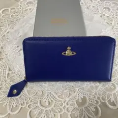 ヴィヴィアンウエストウッド 長財布 青