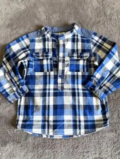 H&M チェック柄長袖シャツ 95cm以下