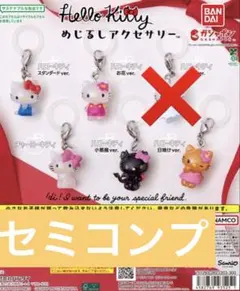 ガチャ ハローキティ めじるしアクセサリー 5種セット