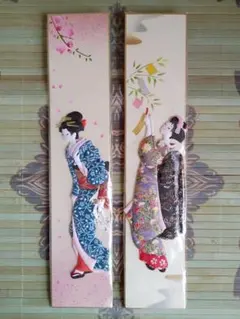 和風 布絵 押し絵 舞妓 立体アート 壁掛け - メルカリ