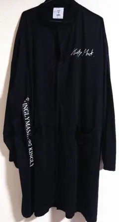 KINGLYMASK キングリーマスク　ロングカーディガンシャツ　ブラック