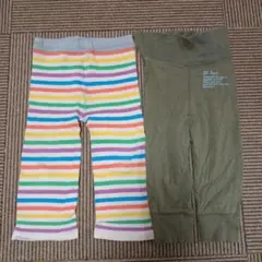 ♫カラフルストライプ　H&M　パンツ　75サイズ♫