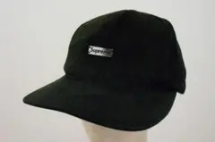 シュプリームSUPREME スエード革レザーキャップ USA製メタルボックスロゴ