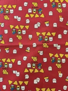 エジプト柄 プリント生地　シーチング