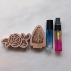 新品未使用*ウッドディフューザーオーナメント&スプレーボトル&ロールオンボトル