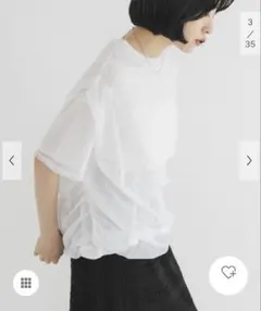 シアーレイヤードTEE オフホワイト　OFFのサムネイル