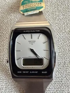 デッドストック稼働80s RICOH QUARTZ アナデジ 腕時計のサムネイル