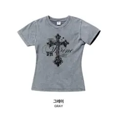 VENHIT ホーリークロス ウォッシュドスリムフィット半袖Tシャツ